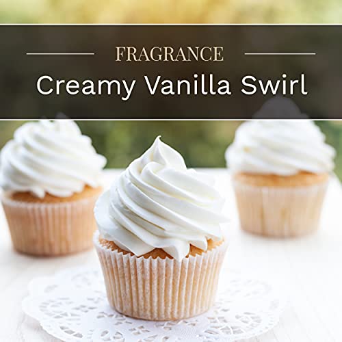 Candle-lite Scented Candles, Creamy Vanilla Swirl Fragrance, One 18 oz. Single-Wick Aromatherapy Candle with 110 Hours of Burn Time, Off-White Color - Image 2