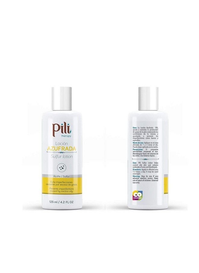 Pili - Sulfur Lotion. Helps Control Oily Skin. For Face And Body. 4.2 Fl.Oz. - Image 1
