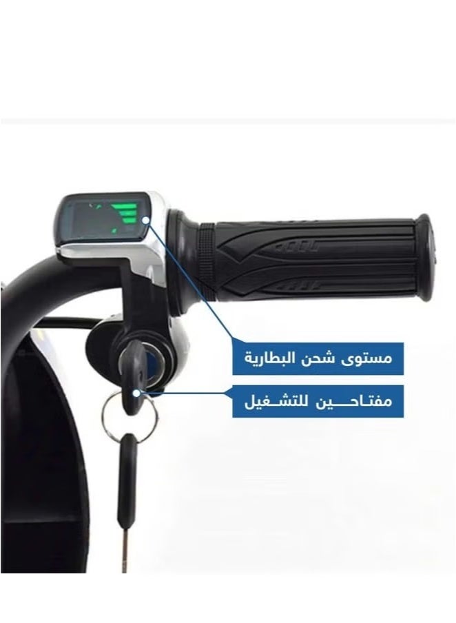 فيتنس ورلد لعبة سكوتر كهربائي صغير بصتميم سبايدر مان,سكوتر درفت كهربائي يتحمل حتى 80 كيلو, قم بتشغيل الموسيقى المخصصة الخاصة بك عم طريق البلوتوث و تعديل ثلاث سرعات مع مصابيح LED وشاشة عرض الطاقة ,مزود بثلاث عجلات العجلة الخلفية مضيئة - Image 3