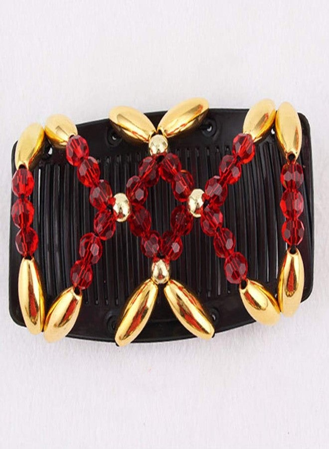 LOVEF 1 Pcs Stretch Combs Magic Hair Clips - Stretchy Easy Fancy Magic Double Comb, Perfect French Twist Holder, Gift for Mom Random Color - Image 5
