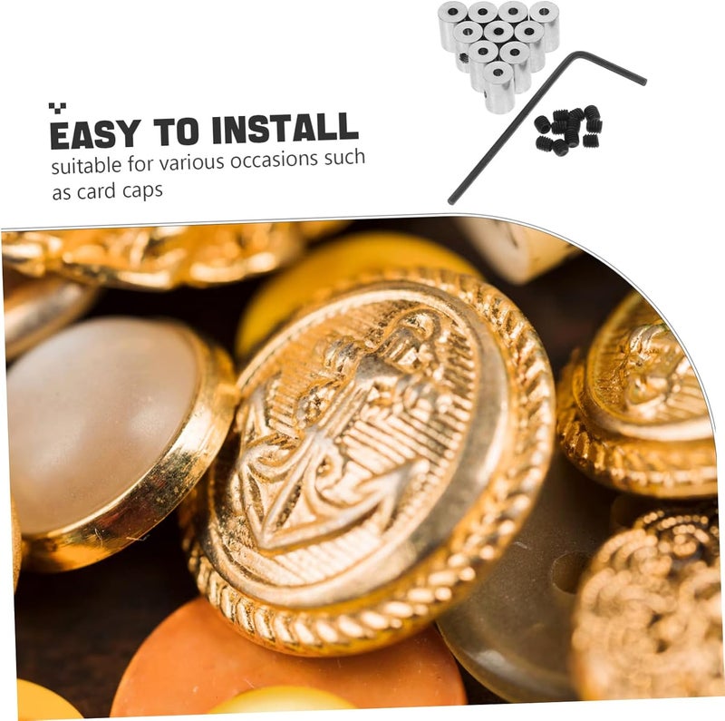 10 قطع من دبابيس الأمان Tofficu مع قفل بمفتاح لولبي لدبابيس الإينامل، مصممة بدقة للاستخدامات المتعددة مع دبابيس الغطاء، سهلة التشغيل والاستبدال - Image 3