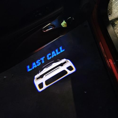 uuakarin 2 PCS Non-Fading Last Call Car Door Logo Lights Compatible for Charger 2010-present Courtesy LED Ghost Shadow Light Projector Lamps Accessories (Blue Last Call) - Image 5