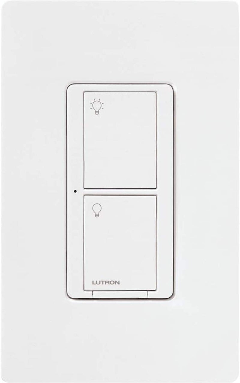 Lutron Caseta Original Smart Switch with Wallplate (Lutron Smart Hub Required), for LED Lights and Fans, 5 Amp, Single-Pole/3Way, Neutral Required, PDW-5ANS-WH-A, White - Image 2