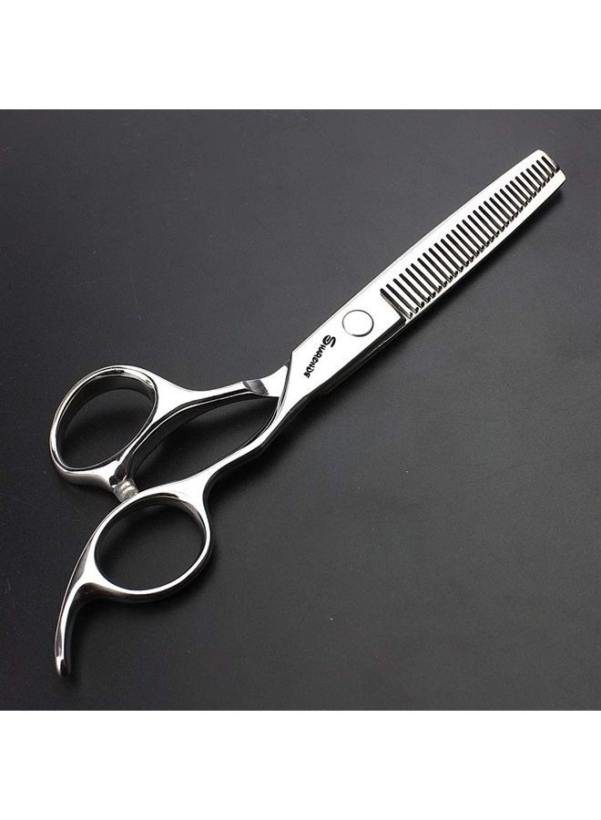 AXEMOORE مجموعة مقصات شعر احترافية 2 قطعة مقصات قص مقصات تخفيف مجموعة مقصات حلاقة - Image 3