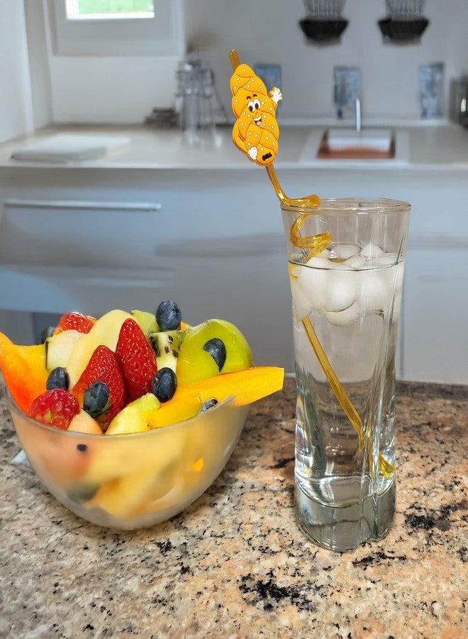 رايت لايت مجموعة رايت لايت من 4 شفاطات ملونة قابلة لإعادة الاستخدام خاصة بيوم السبت - 2 شفاطات عليها رمز الخبز اليهودي و2 شفاطات عليها رمز أكواب القداس - ممتعة ومثالية لمشروبات يوم السبت - Image 5