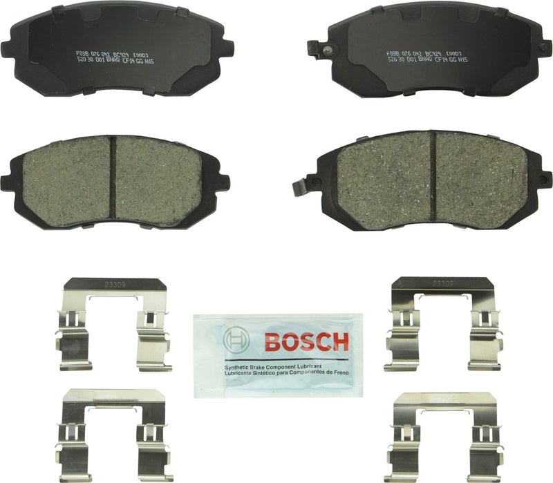 BOSCH BC929 QuietCast Premium Ceramic Disc Brake Pad Set - Front for Select Saab and Subaru Models - Image 1