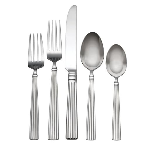 Reed & Barton ريد وبارتون 0 كريشندو II مجموعة أدوات مائدة مكونة من 65 قطعة، فضي - Image 1