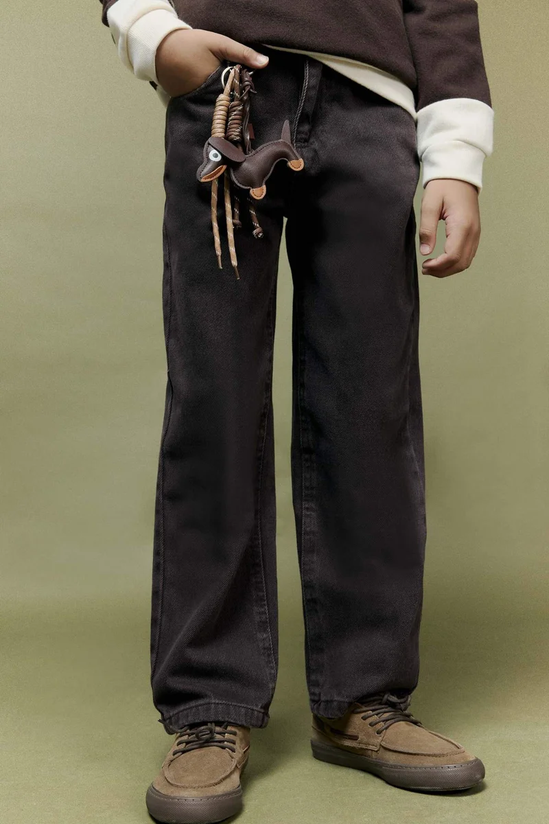 ديفاكتو Boy Wide Leg Straight Leg Jeans