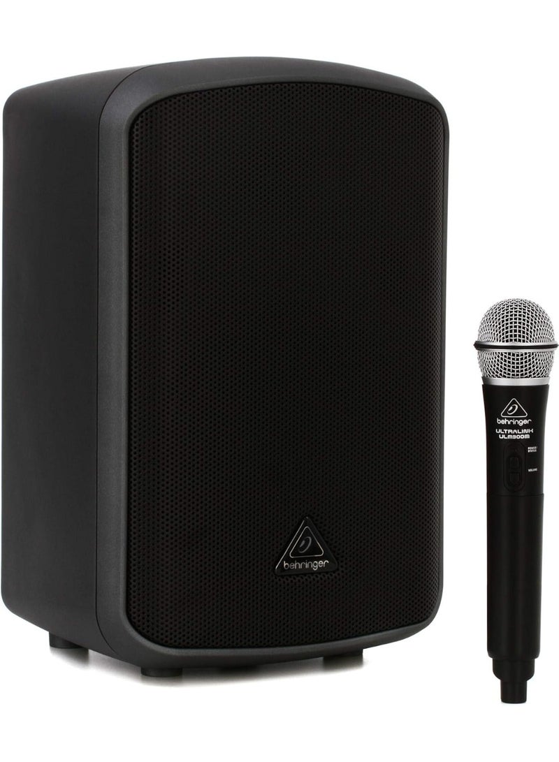 Behringer Europort MPA200BT Portable PA System 200W RMS – Full Bluetooth Connectivity & Control, Includes ULM Wireless Microphone, Rechargeable Battery, 8" Woofer, For Parties, Presentations & Weddings