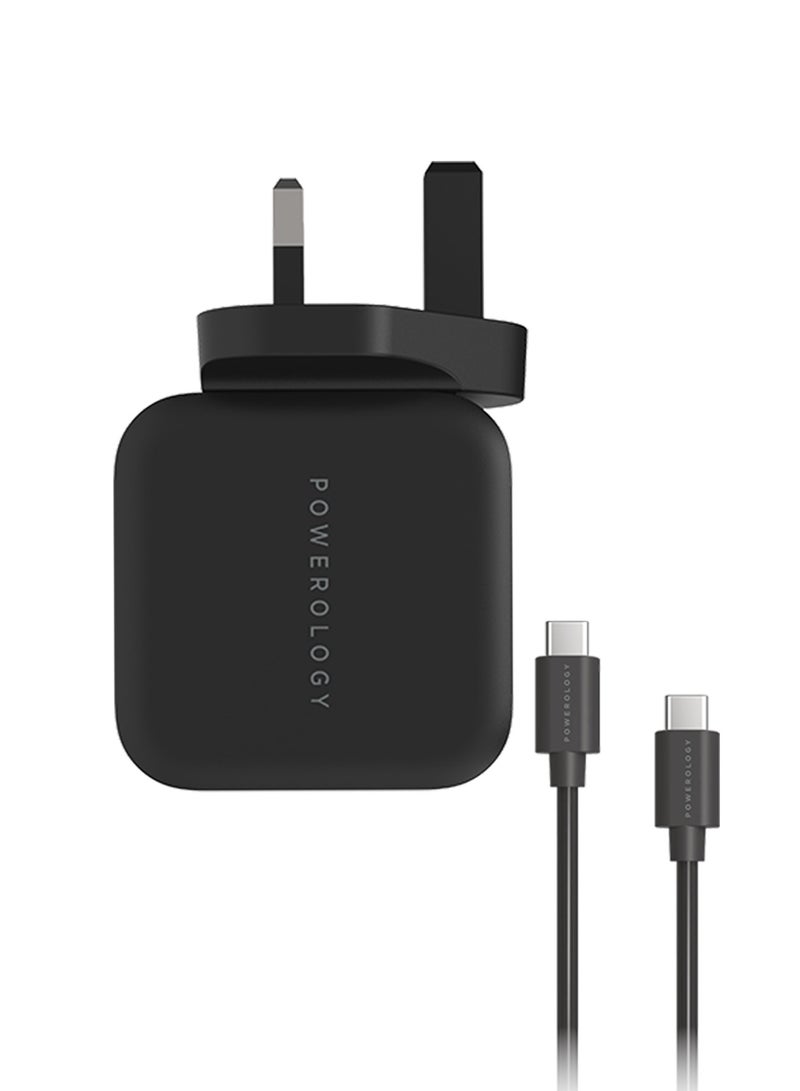 باورولوجي شاحن بي دي جانج مدمج للغاية بقوة 61 واط مع كابل يو اس بي-سي إلى يو اس بي-سي 2 متر ، شحن مثالي لـ 13 " ماك بوك برو ونماذج أخرى مماثلة من لينوفو وسوني ومايكروسوفت-أسود - Image 4