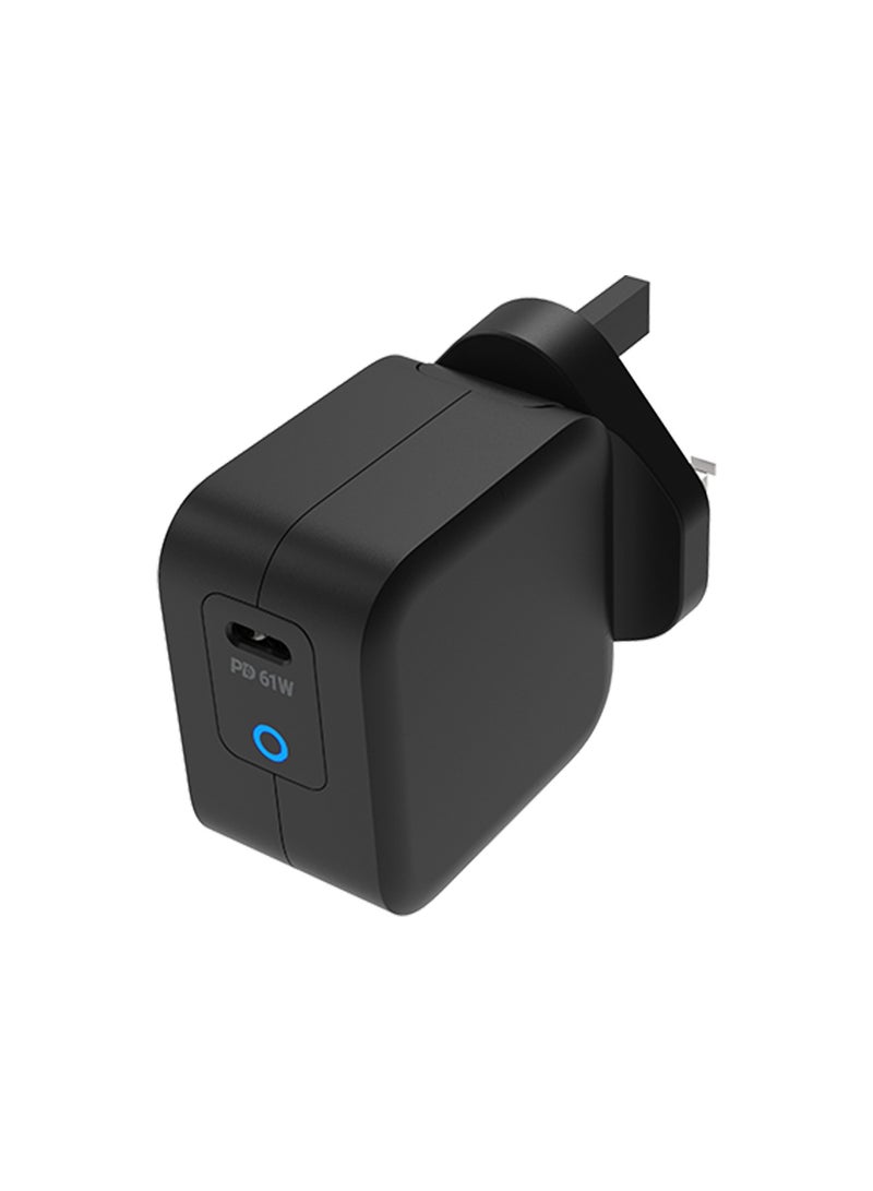 باورولوجي شاحن بي دي جانج مدمج للغاية بقوة 61 واط مع كابل يو اس بي-سي إلى يو اس بي-سي 2 متر ، شحن مثالي لـ 13 " ماك بوك برو ونماذج أخرى مماثلة من لينوفو وسوني ومايكروسوفت-أسود - Image 3