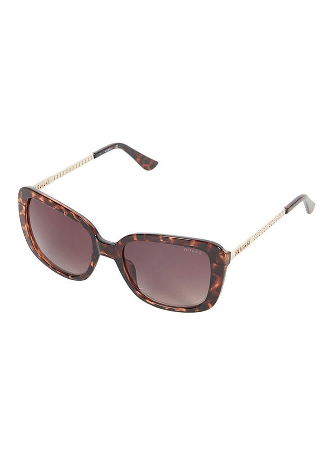 GUESS Women Square Sunglasses with Brown Lenses - GF6138 52F 55mm - Image 1