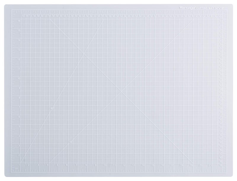 Dahle Vantage 10682 SeeThrough Premium SelfHealing Cutting Mat 18x24 12 Grid 5 Layers for Max Healing Perfect for Crafts Sewing Clear
