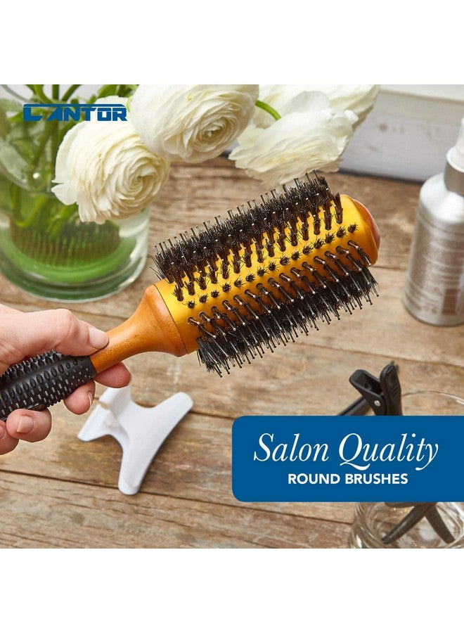 Cantor Medium Round Blow Dry Brush Boar Bristle Thermal Ceramic Barrel Professional Antistatic Roller Hair Brush For Styling And Blow Drying 14 Row For Medium To Long Hair By Cantor - Image 5