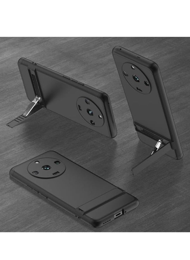 general Compatible with Realme 11 Pro Plus 5G Phone Case, Ultra-Thin Hard Full Protection Ultra-Thin Matte Finish Grip Case Phone Case with Concealable Stand for Realme 11 Pro+ - Image 2