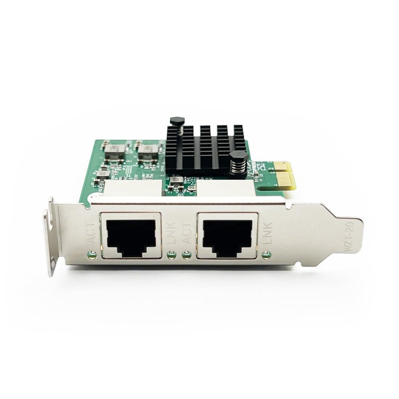 10جتيك 100M/1000M/2.5G بطاقة شبكة NIC، منفذان RJ-45، مع وحدة تحكم Realtek RTL8125BG، يدعم Windows/Windows Server/Linux/Ubuntu/Centos/Vmware - Image 3