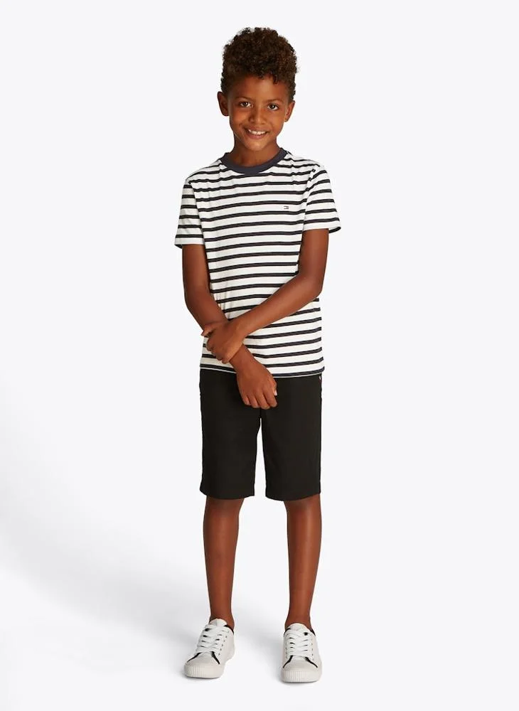 تومي هيلفيغر Kids Stripe Regular Fit T-Shirt