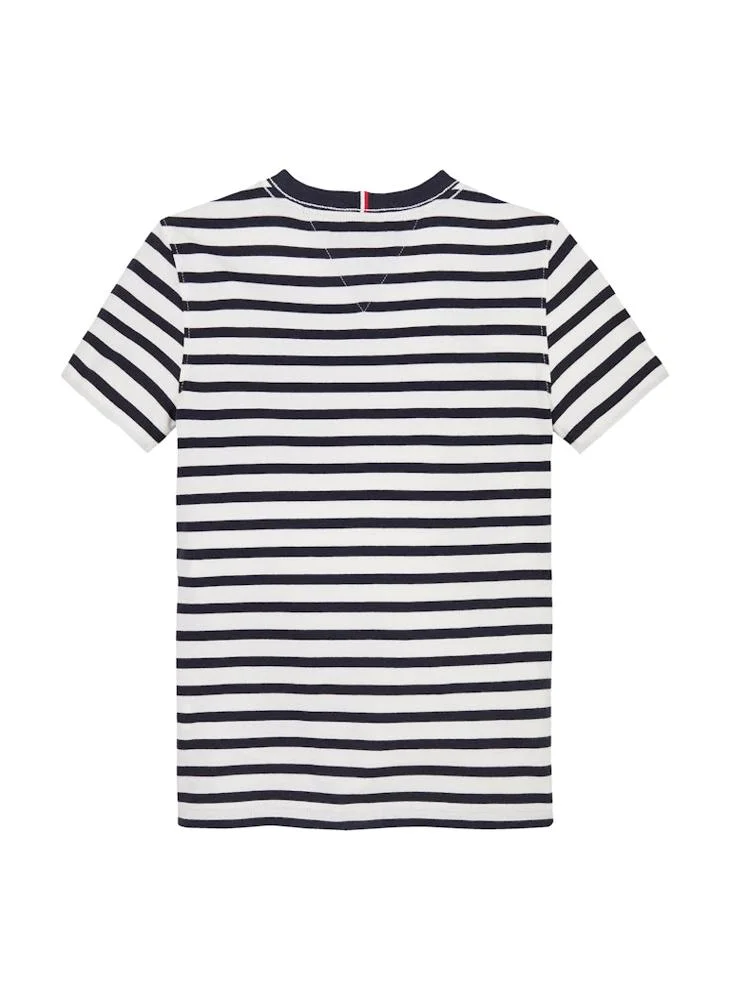 TOMMY HILFIGER Kids Stripe Regular Fit T-Shirt