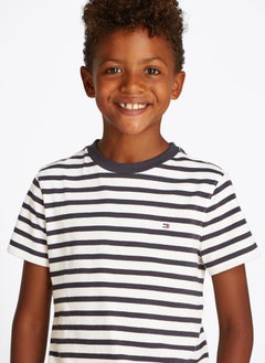 TOMMY HILFIGER Kids Stripe Regular Fit T-Shirt  - Image 3