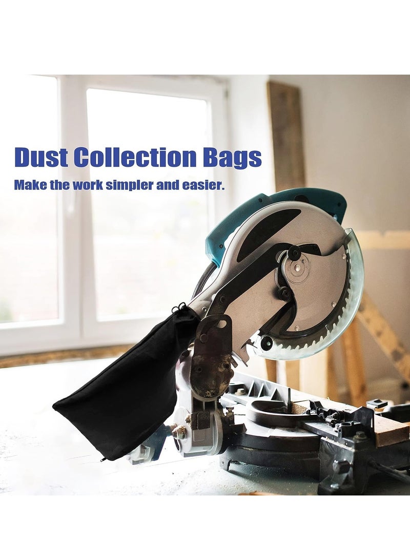 Excefore Miter Saw Dust Bag, 2 Pack Table Saw Dust Collect Bag, with Zipper and Wired Adjustable Stand Dust Bag for Belt Sander Parts Diagonal Saw Miter Saw Accessories  - Image 5