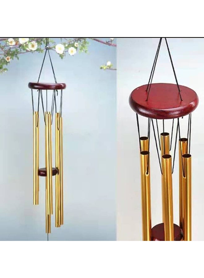 HOME TASTE Hometaste Wind Chimes For Outside Woodstock Chimes Small Sympathy Wind Chimes Outdoor Clearance,Memorial Wind Chimes With Metal Tubes And Hook. (Gold) 