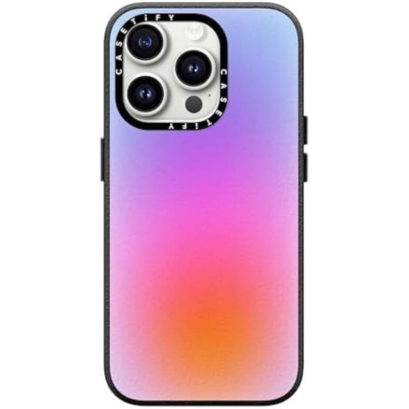Casetify Pebbled iPhone 15 Pro Case 【Textured / 4.9ft Drop Protection/Compatible with Magsafe】 Color Cloud: A New Thing is On The Way - Jet Black - Image 3