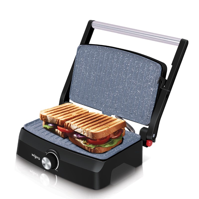 Wipro Elato BS207 1000 W Ceramic Grill Sandwich Maker with Temperature Control, Scratch Resistant, 180° Open Sandwich Griller, Auto Cutoff, Non Toxic BPA, PTFE & PFOA Free, 2 Year Warranty - Image 5