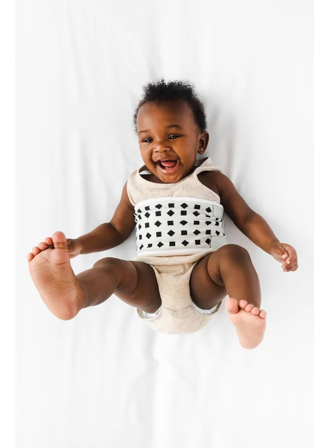 Nanit Breathing Wear Band Works With Pro Baby Monitor To Track Breathing Motion Sensor Free, Like Your Hand On Their Heart From Anywhere, 100% Cotton, Size Large, 12 To 24 Months - Pebble Grey