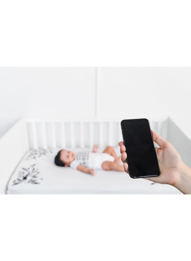 Nanit Breathing Wear Band Works With Pro Baby Monitor To Track Breathing Motion Sensor Free, Like Your Hand On Their Heart From Anywhere, 100% Cotton, Size Large, 12 To 24 Months - Pebble Grey