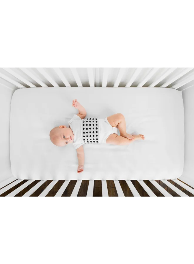 Nanit Breathing Wear Band Works With Pro Baby Monitor To Track Breathing Motion Sensor Free, Like Your Hand On Their Heart From Anywhere, 100% Cotton, Size Large, 12 To 24 Months - Pebble Grey