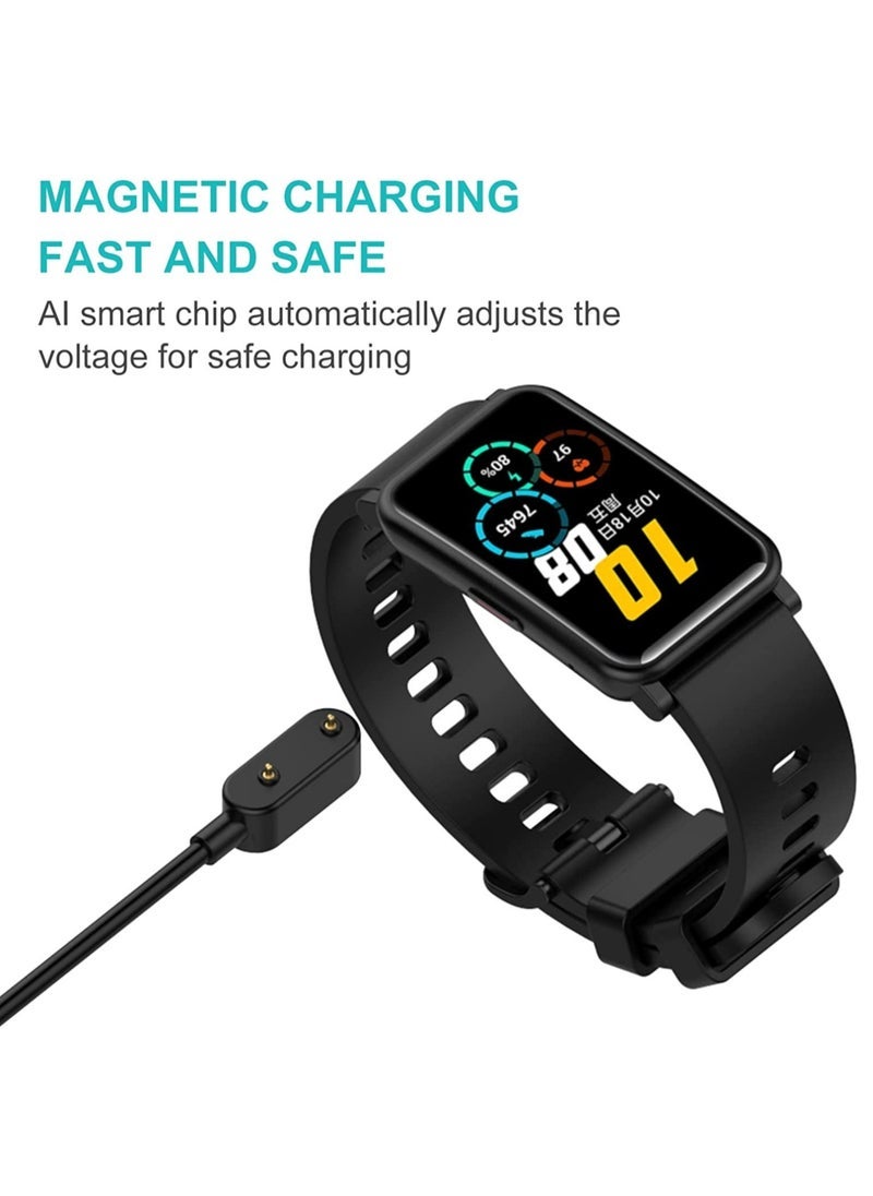Gravity Charger Compatible with Huawei Watch Fit, USB Charging Cable Cord Base Dock Charger Adapter Stand For Huawei Band 6 smartwatch (Black) - Image 2