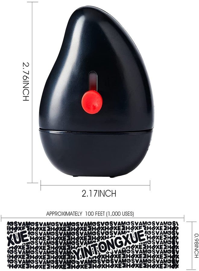 Swabs® Identity Protection Roller Stamp Guard Your ID Stamp Roller with Cutting Tool Designed for Anti-Theft, Protect Your Confidential Address, Bank Statement, Personal Privacy (Black) - Image 5