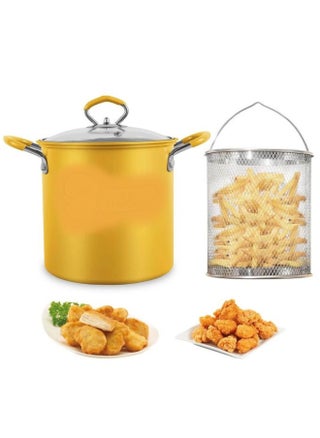3L Deep Fryer Pot with Handle, Lid & Strainer – Non-Stick Oil Frying Pan - pzsku/ZDAA6847A9EEC1A6923BBZ/45/1750490849/9cd1034f-0240-47b1-9b7c-ac213601142d