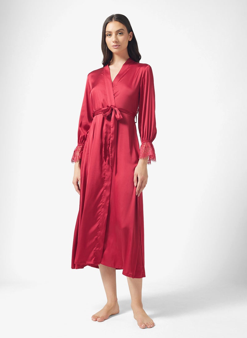 ايلا روب بأكمام دانتيل - Image 1