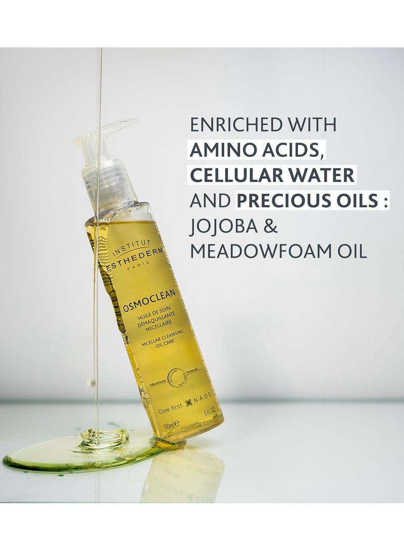 INSTITUT ESTHEDERM Institut Esthederm - Micellar Cleansing Oil Care : Cleansing & Removes make-up, impurities and UV filters, Cellular Water, Non-greasy effect, All Skins Types. 150mL 5 FL.OZ  - Image 4