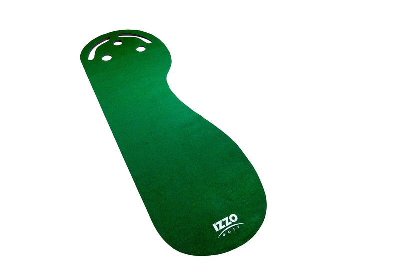 IZZO Golf 3 x 9 ThreeHole Putting Mat Indoor Putting Training Aid