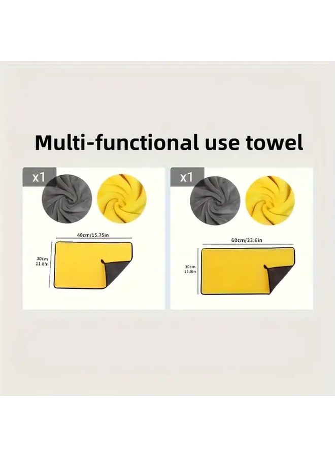 Thickened Ultra Absorbent Double Sided Towel 11 81x23 62 Inch Quick Dry Lint Free - Image 2