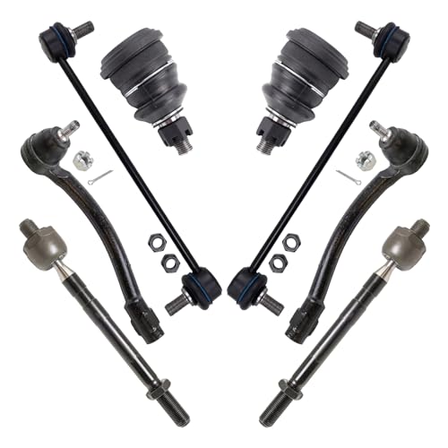 TRQ Front Steering & Suspension Kit Ball Joint Sway Bar Stabilizer Link Tie Rod Compatible with 2011-2016 Hyundai Elantra 2013 Elantra Coupe - Image 1