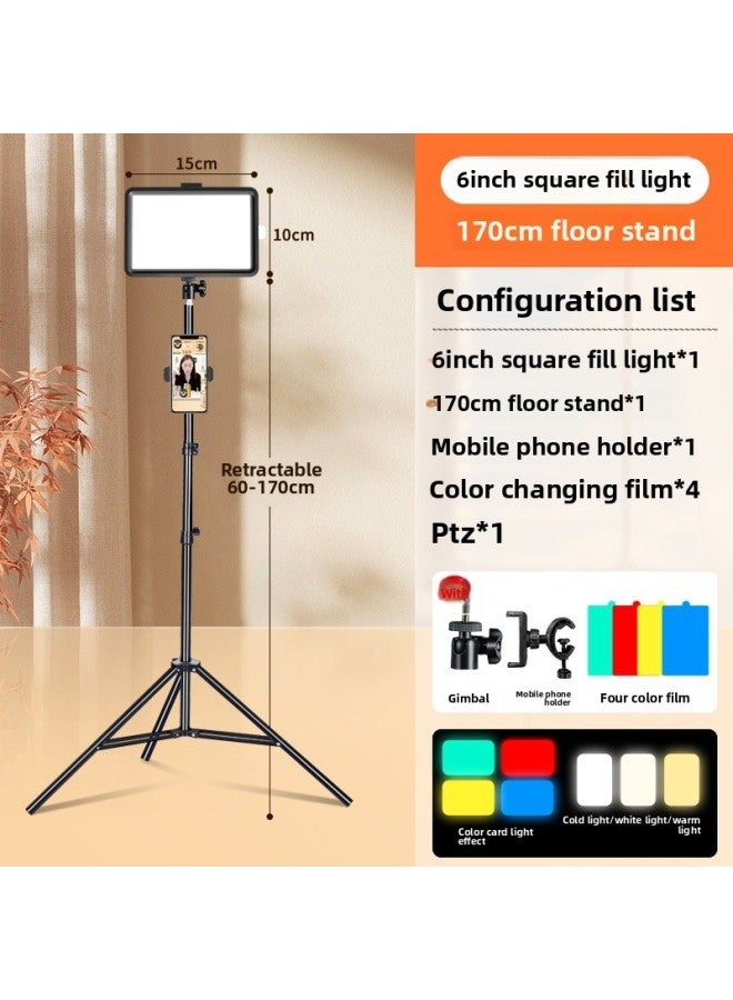 Cantilever Photo Lights Light Lights Desktop Soft Light Photography Live Portable Light Lights Light Lights Light Lights Photography Tablet-Light Source Color:(highlighted) Soft Light [three Colors Come With 4 Color Chips] 170cm Floor Stand (free Additional Machine  - Image 1