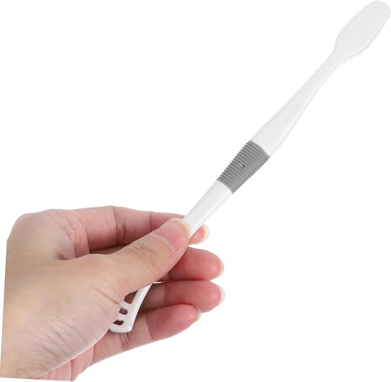 8 قطع رؤوس فرشاة أسنان ذات شعيرات ناعمة مع كاشط للسان للبالغين والأطفال للسفر والعناية بالفم - Image 4