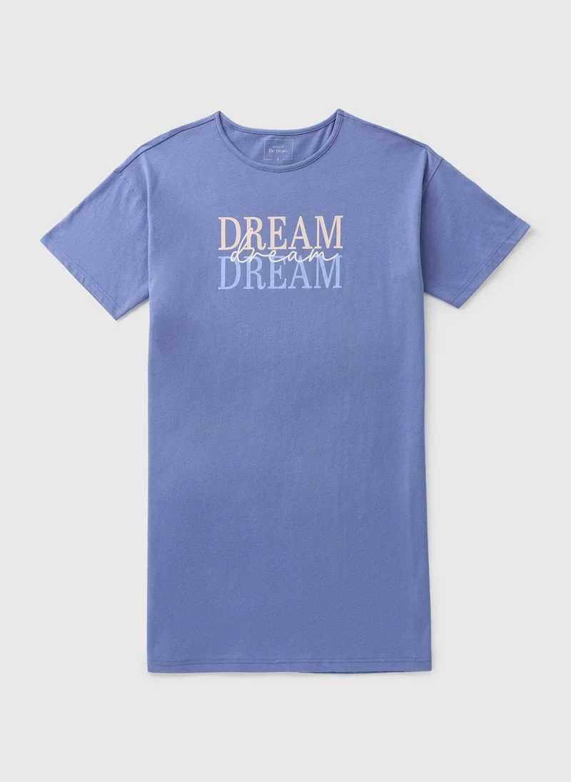 Matalan Blue Dream Slogan Nightie