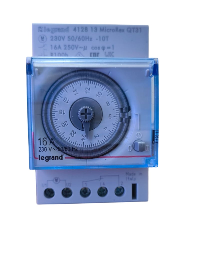 Legrand MicroRex QT31 4 128 13 230v 50/60Hz 16A 250V 24H r100h Time Switch - Image 2
