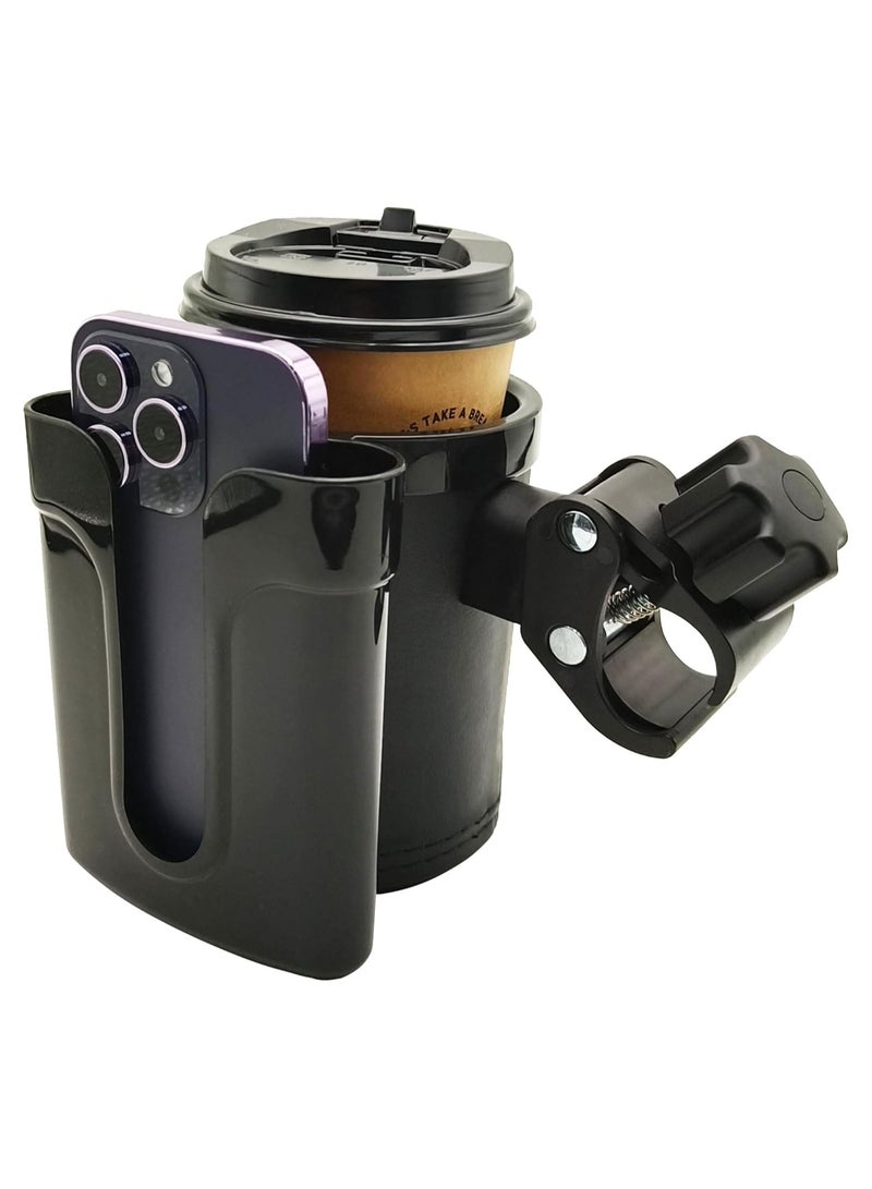 Oasisgalore Bike Water Bottle Holder, Handlebar Bike Cup Holder with Phone Keys Holder - Image 1