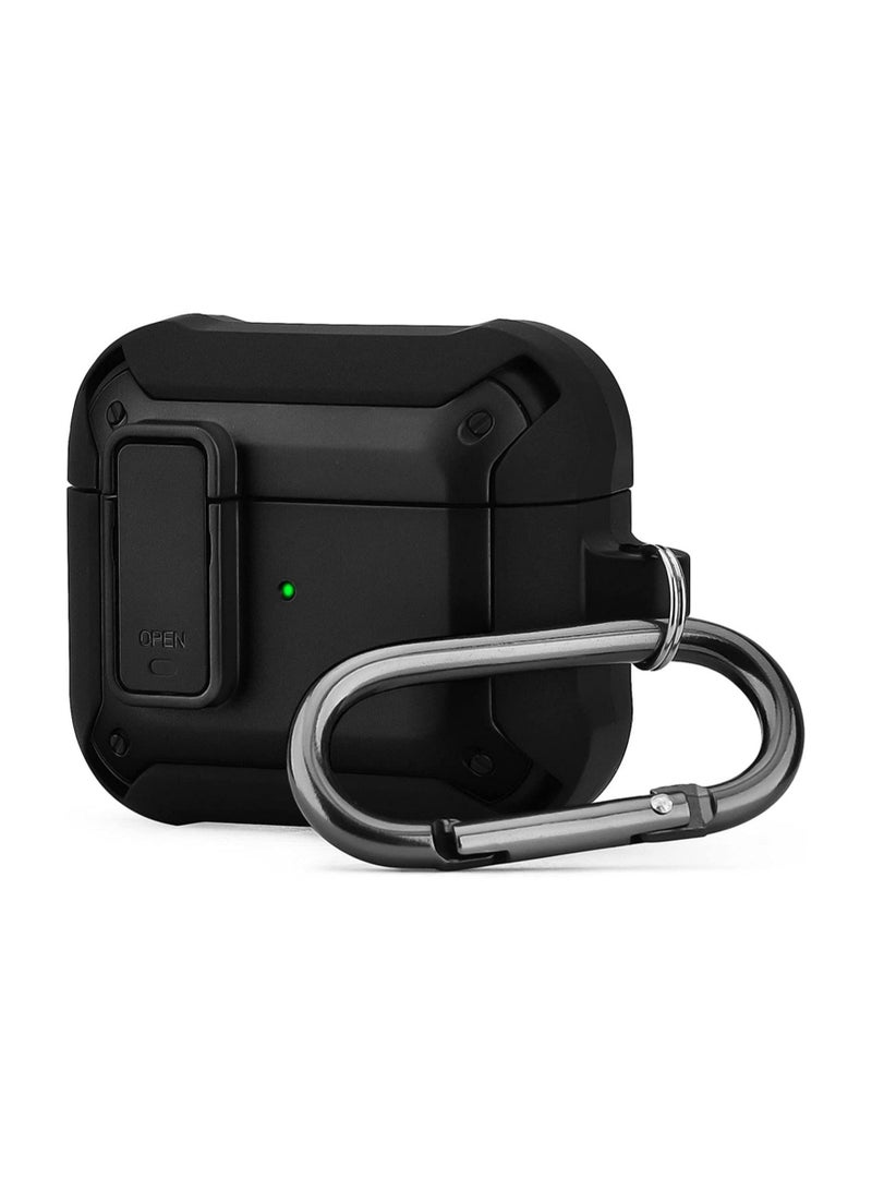 ELTRAZONE Lock Design Airpdods 3 case,RGBWIND Air Pod 3rd (2021) Cover with Keychain,Hard Protective Skin for Airpod 3 Charging Case,LED Visible - Image 1
