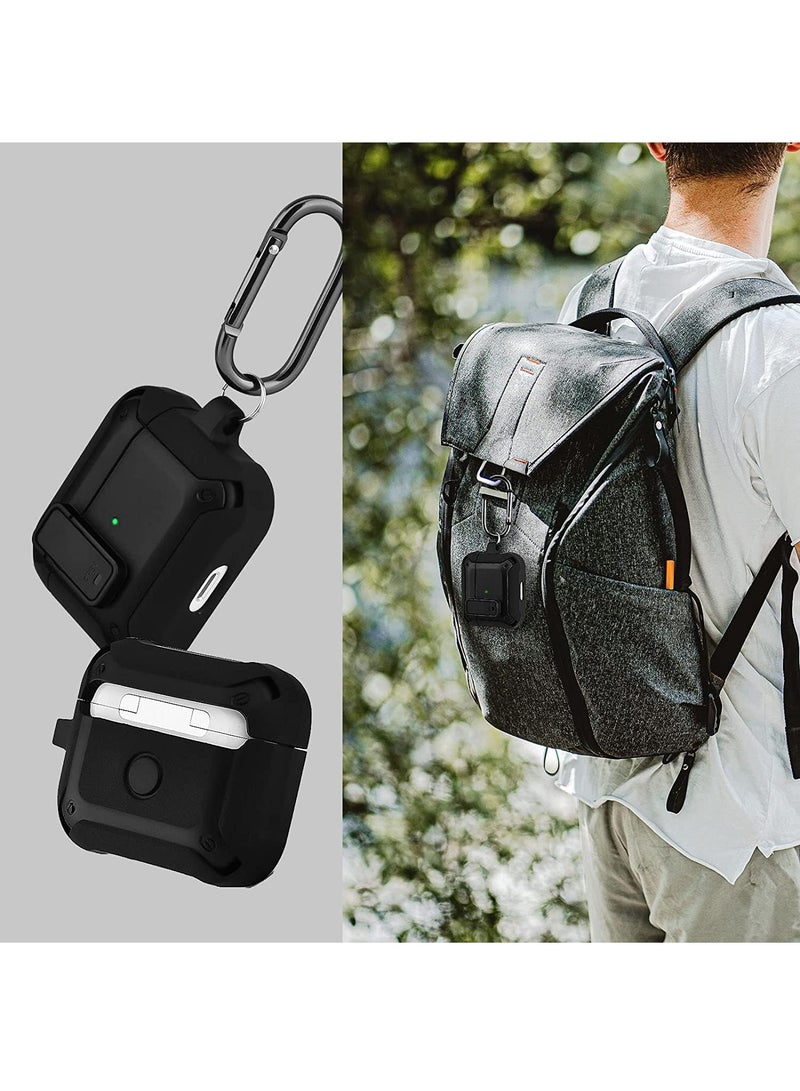 ELTRAZONE Lock Design Airpdods 3 case,RGBWIND Air Pod 3rd (2021) Cover with Keychain,Hard Protective Skin for Airpod 3 Charging Case,LED Visible - Image 5