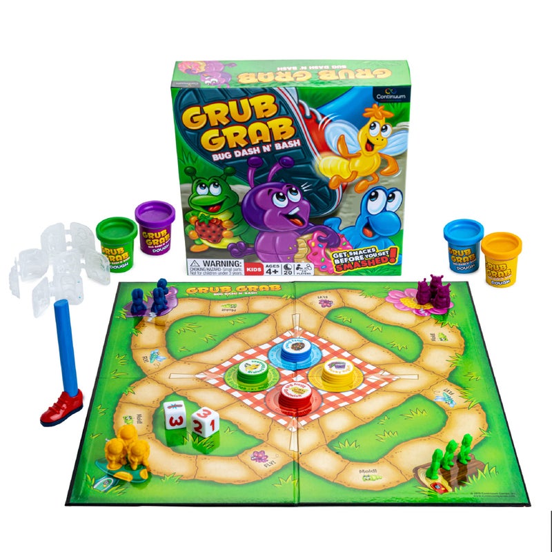 Continuum Games Grub Grab Board Games for Kids 46 Interactive Game Ant Bugs Boardgame for Children and Family Night 26 Players Ages 4 - Image 3