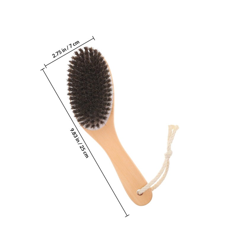 Sturdy Horse Grooming Brush with Handle for Livestock Fur Cleaning and Stable Maintenance - Image 3