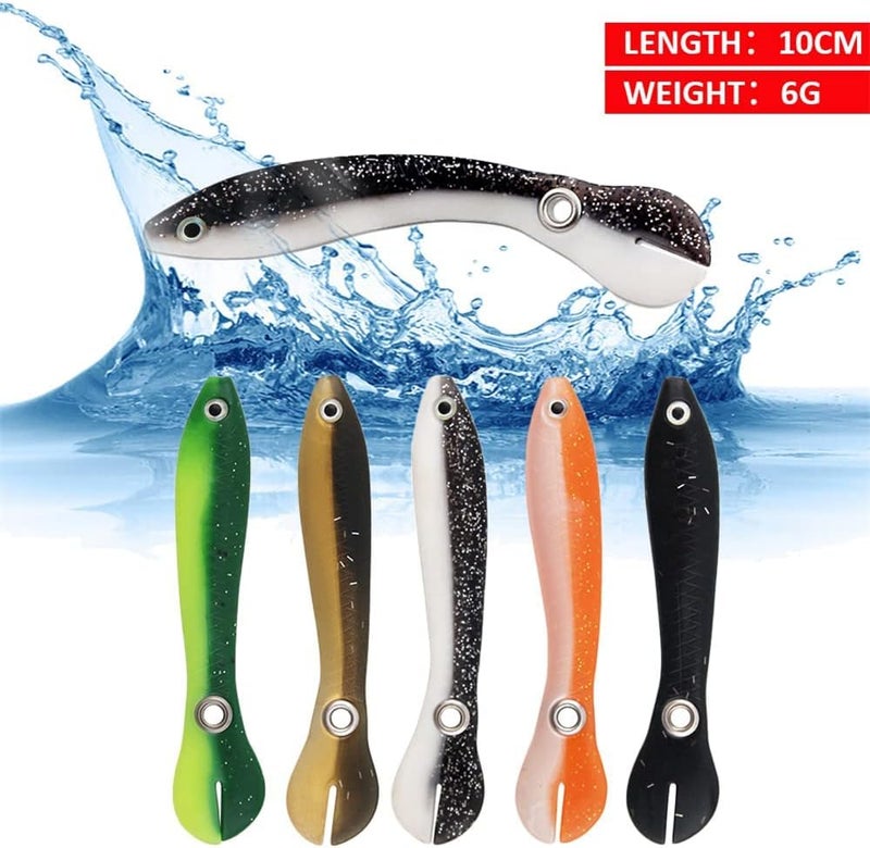 klarako Soft Bionic Fishing Lure, 5/10/15Pc Soft Loach Fishing Lures, Fishing Lures Bionic Swimming Lure, Fishing Stuff Simulation Loach Soft Bait, Slow Sinking Fishing Bait for Saltwater & Freshwater - Image 3