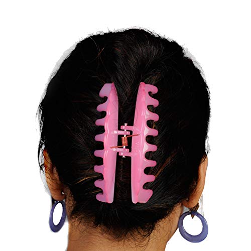 BIRDWARE Big-Size Multi Color Imported Rubber Acrylic Material Stone Butterfly Hair Clips For Women (Pack of 3 Pc, Multi Colour) | Hair Clutchers - Image 3