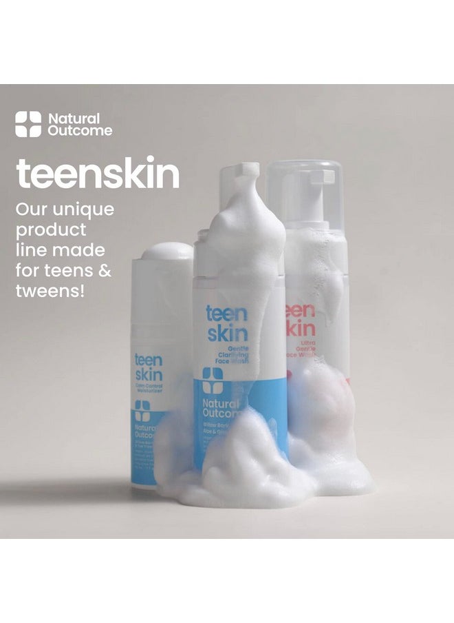 natural outcome - غسول الوجه Atural Outcome Teen Skin Duo؛ غسول وجه يومي لطيف رغوي للأولاد والبنات؛ مكونات غير سامة؛ مثالي للمراهقين والأطفال الذين يبحثون عن منع حب الشباب؛ زجاجتان بحجم 5 أونصات - Image 1